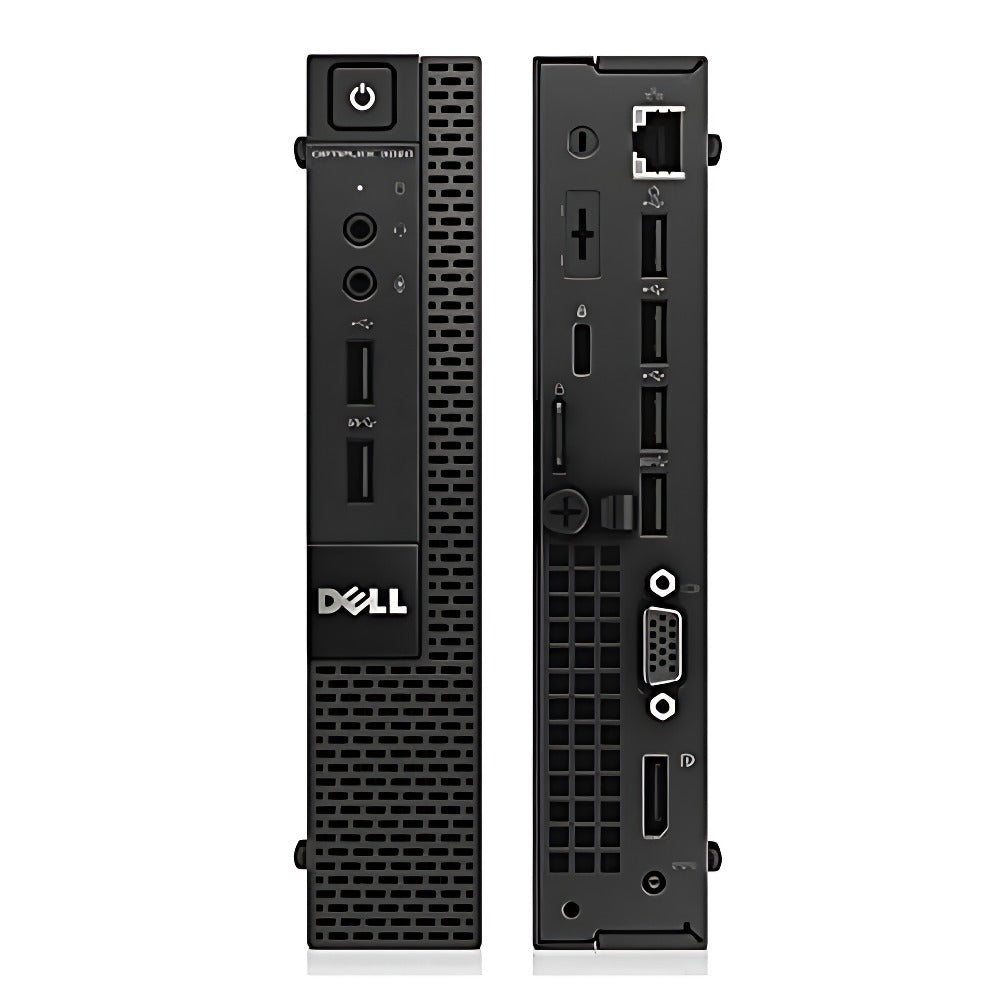 Dell Tiny Desktop PC | InteI Core i5 4th Gen | 8 GB RAM, 256 GB SSD | Window 10 | InteI HD Graphics | USB, Ethernet, Black |