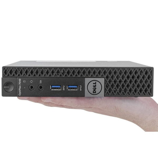 Dell OptiPlex Tiny Mini PC | Intel Core i5 6th Gen | 4GB DDR4 RAM | 128GB SSD | Windows 10 Pro | WiFi | MS Office | VGA/DVI/HDMI/USB Connectivity | Ultra Compact Business Desktop | A+ Refurbished | 1 Year Seller Warranty