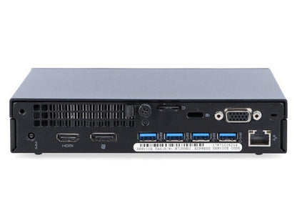 Dell OptiPlex Tiny Mini PC | Intel Core i5 6th Gen | 4GB DDR4 RAM | 128GB SSD | Windows 10 Pro | WiFi | MS Office | VGA/DVI/HDMI/USB Connectivity | Ultra Compact Business Desktop | A+ Refurbished | 1 Year Seller Warranty