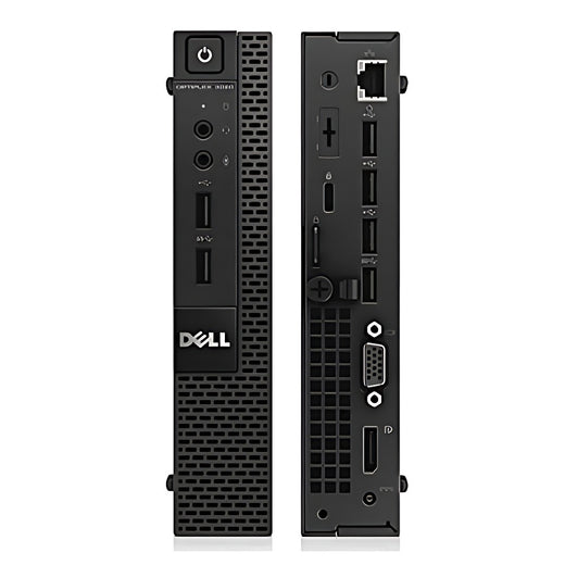 Dell Tiny Desktop PC | InteI Core i5 4th Gen | 8 GB RAM, 256 GB SSD | Window 10 | InteI HD Graphics | USB, Ethernet, Black |
