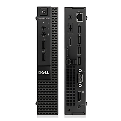 Dell Tiny Desktop PC | InteI Core i5 4th Gen | 8 GB RAM, 128 GB SSD | Window 10 | InteI HD Graphics | USB, Ethernet, Black |